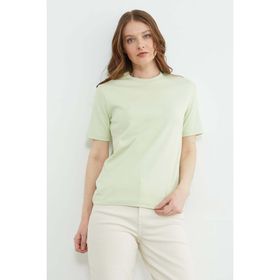 Fulla Moda 81040 Basic Bisiklet Yaka Salaş Kadın T-shirt