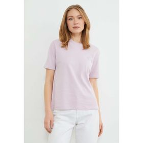 Fulla Moda 81040 Basic Bisiklet Yaka Salaş Kadın T-shirt