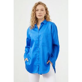Fulla Moda Tek Cepli Oversize Bayan Gömlek