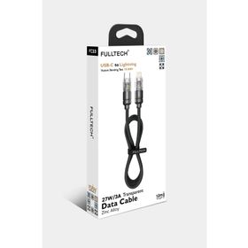 Fulltech FC33 Type-C To Lightning 27W-3A Transparent 1.2 m Kablo
