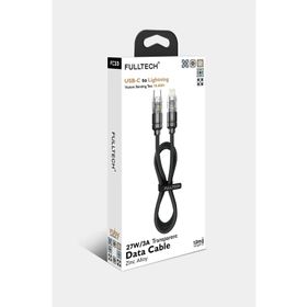 Fulltech FC33 Type-C To Lightning 27W-3A Transparent 1.2 m Kablo