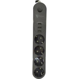 Fulltech FTR-01 3'lü 3 x Usb 2mt Kablo Gri Uzatma Kablosu