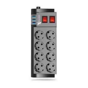 Fulltech FTR-08 3X USB 2 m 8'li Priz Uzatma Kablosu