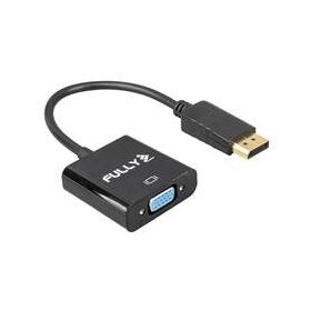 Fully G-539 10 cm Display Port Erkek to VGA Dişi Siyah Çevirici Kablo