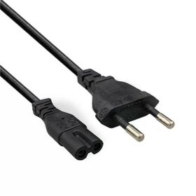 Fully M-1303E Siyah 1.5 mt 2 Pin Teyp Kordon Fişi Cereyan Kablosu
