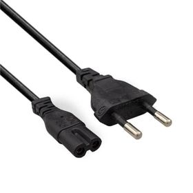 Fully M-1303E Siyah 1.5 mt 2 Pin Teyp Kordon Fişi Cereyan Kablosu
