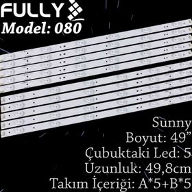 Fully SET-080 Sunny 49 inç TV Led Bar Takımı
