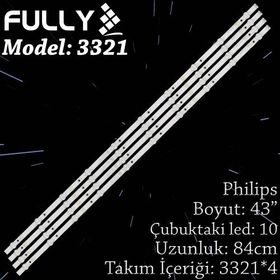 Fully SET-3321 Philips 43 inç TV Bar Led Takımı