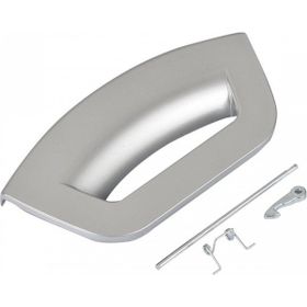 FullYedek Ariston FMF923 Metalik Gri Mandal Çamaşır Makinesi Kapak Mandalı