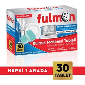 Fulmon 30'lu Hepsi Bir Arada Bulaşık Makinesi Tableti