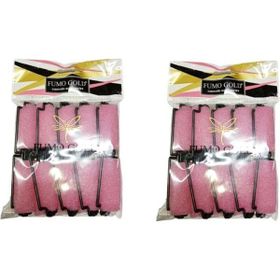 Fumo Sünger Pembe 2x10'lu Bigudi