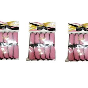 Fumo Sünger Pembe 3x10'lu Bigudi