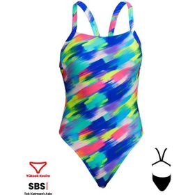 Funkita Bf Streaky Strokes Renkli Kadın Mayo