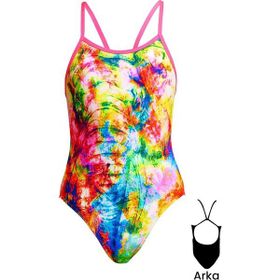 Funkita SS Out Trumped İnce Askılı Renkli Kız Çocuk Antrenman Mayo