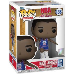 Funko 59373 NBA Legends Magic Johnson 1991 Blue NBA All Star Uniform Pop Figür