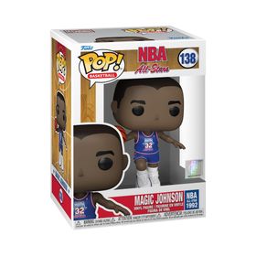 Funko 59373 NBA Legends Magic Johnson 1991 Blue NBA All Star Uniform Pop Figür