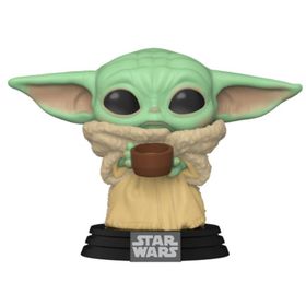 Funko POP Star Wars Mandalorian The Child with Cup Figür