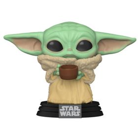 Funko POP Star Wars Mandalorian The Child with Cup Figür