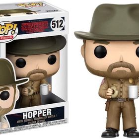 Funko Pop Stranger Things Hopper W Donut Aksiyon Figür