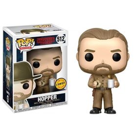 Funko Pop Stranger Things Hopper W Donut Aksiyon Figür