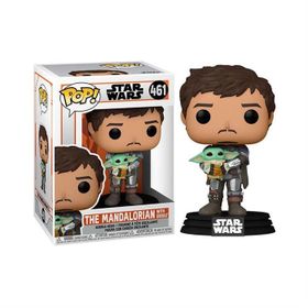 Funko Star Wars Mandalorian Mando Holding Child Pop Figür