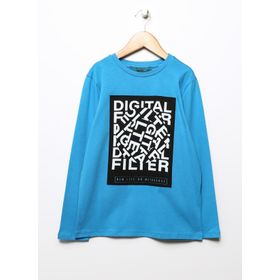 Funky Rocks DF-20 Mavi Baskılı Erkek Çocuk T-Shirt