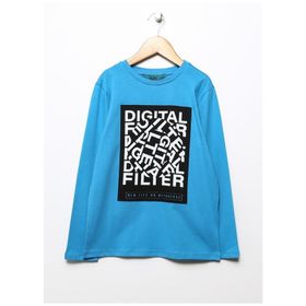 Funky Rocks DF-20 Mavi Baskılı Erkek Çocuk T-Shirt