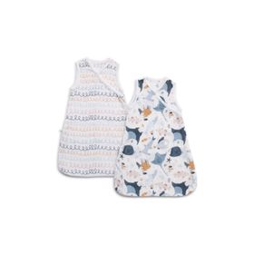 Funna Baby Atlantico Mavi 50 cm 2'li Bebek Uyku Tulumu Seti