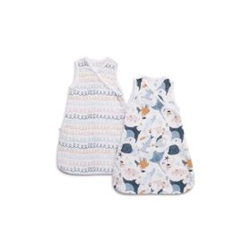 Funna Baby Atlantico Mavi 50 cm 2'li Bebek Uyku Tulumu Seti
