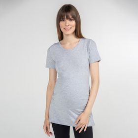 Funna Baby Mamma 7625 Carina Gri Hamile T-shirt