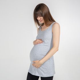 Funna Baby Mamma Alda Gri Hamile T-shirt