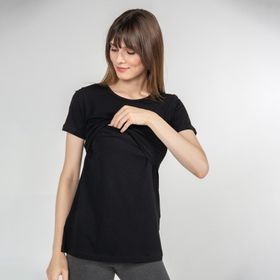 Funna Baby Mamma Letizia Siyah Emzirme T-Shirt