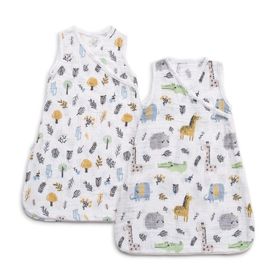 Funna Baby Safari Yeşil 50 cm 2'li Bebek Uyku Tulumu Seti