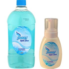Funny 1 lt Mavi Köpük Sabun+300 ml Şişe Set