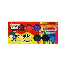 Funny Kids 12 Renk 12x15 ml Akrilik Boya
