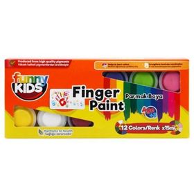 Funny Kids 25 ml 12'lı Set Parmak Boyası