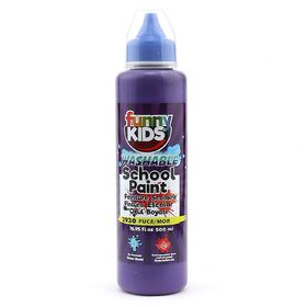Funny Kids 500 ml Mor Yıkanabilir Akrilik Okul Boyası