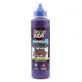 Funny Kids 500 ml Mor Yıkanabilir Akrilik Okul Boyası