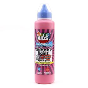 Funny Kids 500 ml Pembe Yıkanabilir Akrilik Okul Boyası