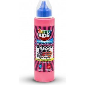Funny Kids 500 ml Pembe Yıkanabilir Akrilik Okul Boyası