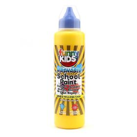 Funny Kids 500 ml Sarı Yıkanabilir Akrilik Okul Boyası