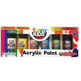 Funny Kids 6 Renk 6x20 ml Akrilik Boya
