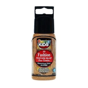 Funny Kids Altın 60 cc 3D Simli Boncuk Boya