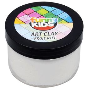 Funny Kids Art Clay Beyaz 40 cc Proje Kili