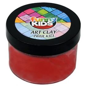 Funny Kids Art Clay Kırmızı 40 cc Proje Kili