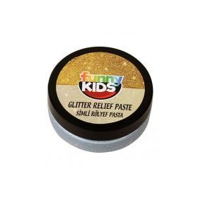 Funny Kids Gümüş 50 cc Simli Rölyef Pasta