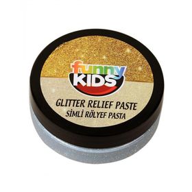 Funny Kids Gümüş 50 cc Simli Rölyef Pasta