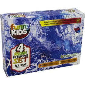 Funny Kids Pouring 4x70 ml Boya Seti
