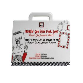 Funny Mat Bugün Çok İşim Var Çok 19x26 cm Boyama Mini Set
