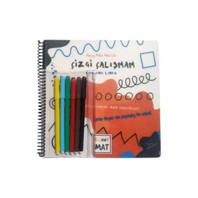 Funny Mat Çizgi Çalışmam Kalemli Mini Set - Akademi Çocuk